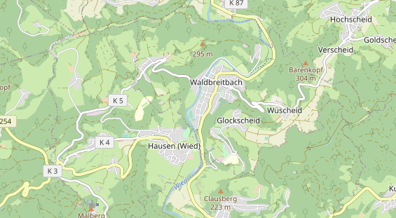 physical therapy on map