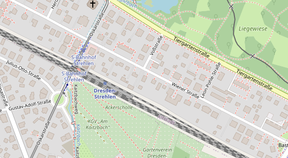 Physiotherapie auf Satellitenbild