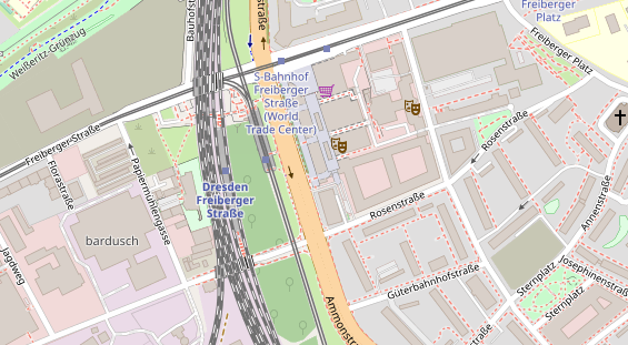 Physiotherapie auf Satellitenbild