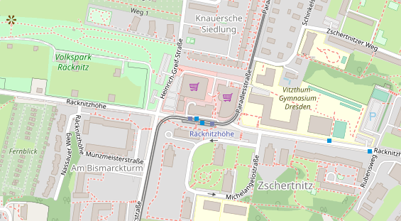 Physiotherapie auf Satellitenbild