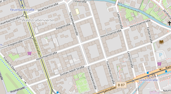 Physiotherapie auf Satellitenbild