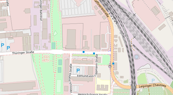 Physiotherapie auf Satellitenbild