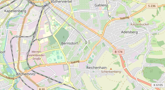 physical therapy on map