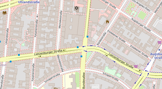 Physiotherapie auf Satellitenbild