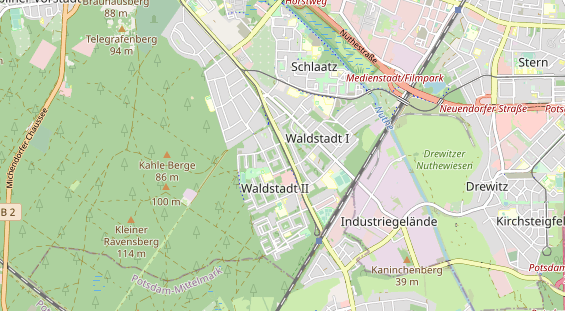 physical therapy on map