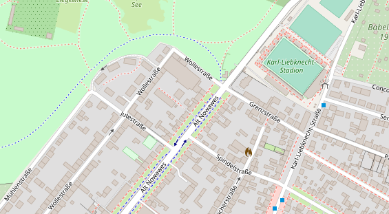 Physiotherapie auf Satellitenbild