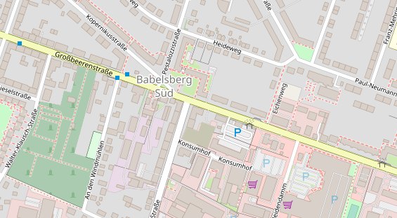 Physiotherapie auf Satellitenbild