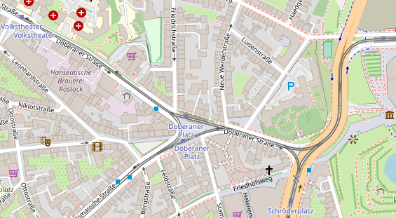 Physiotherapie auf Satellitenbild