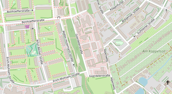 Physiotherapie auf Satellitenbild