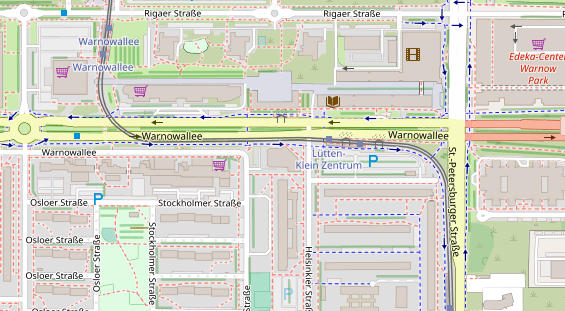 Physiotherapie auf Satellitenbild