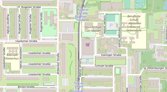 Physiotherapie auf Satellitenbild