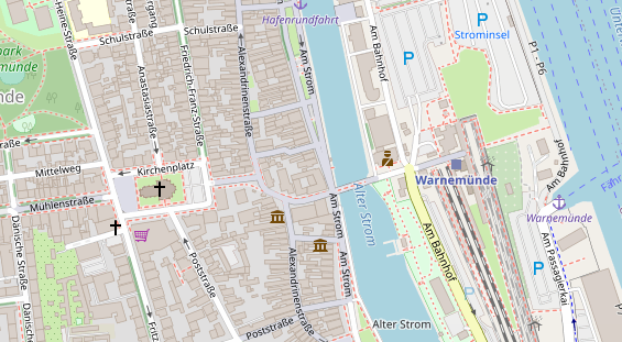 Physiotherapie auf Satellitenbild