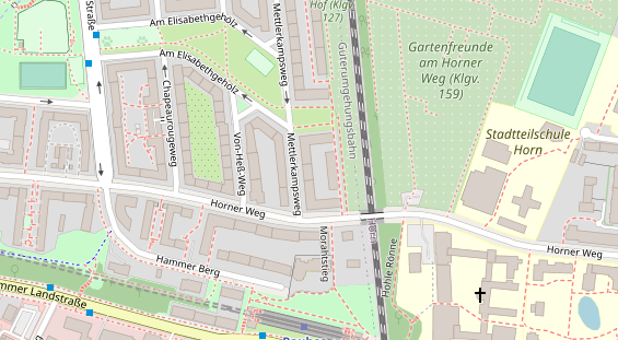 Physiotherapie auf Satellitenbild