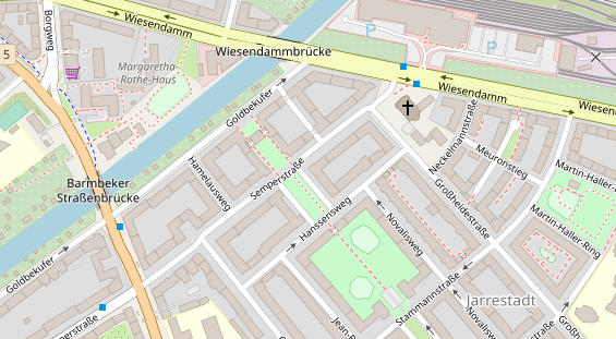 Physiotherapie auf Satellitenbild