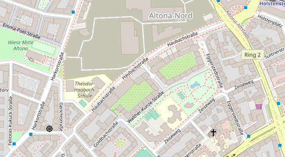 Physiotherapie auf Satellitenbild