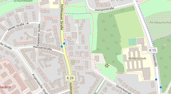 Physiotherapie auf Satellitenbild