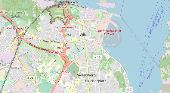 physical therapy on map