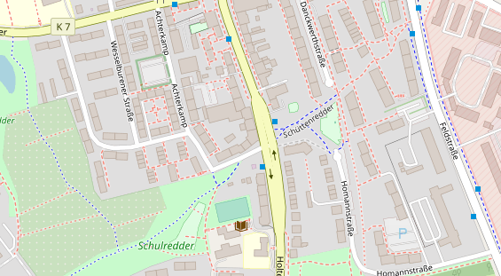 Physiotherapie auf Satellitenbild