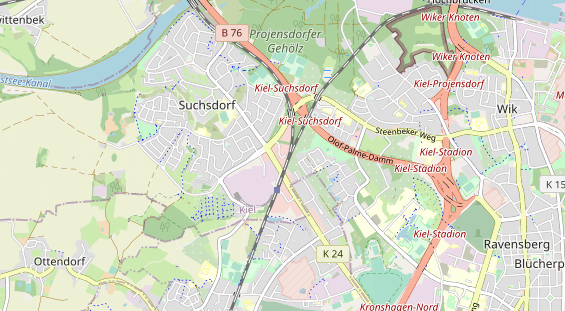 physical therapy on map