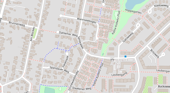 Physiotherapie auf Satellitenbild