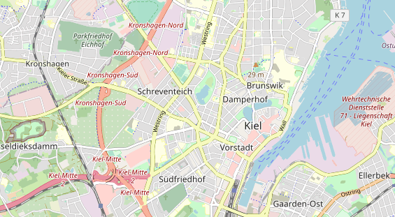 physical therapy on map