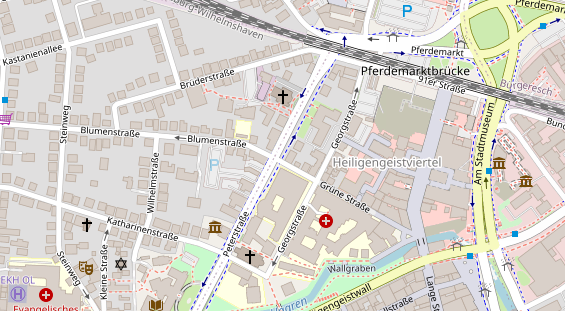 Physiotherapie auf Satellitenbild