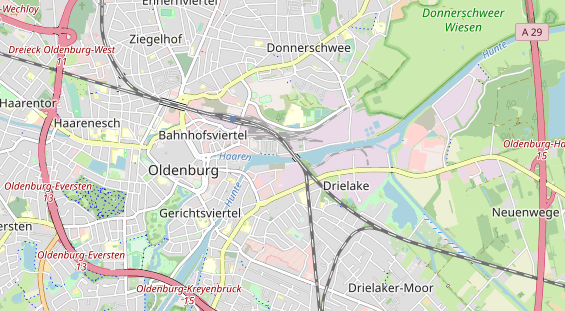physical therapy on map