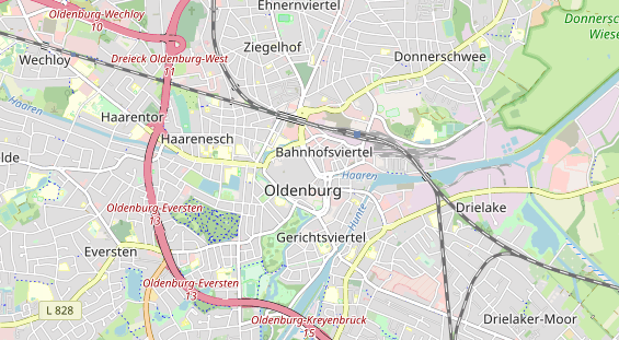 physical therapy on map