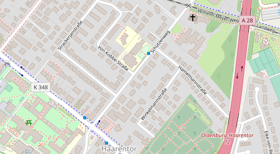 Physiotherapie auf Satellitenbild