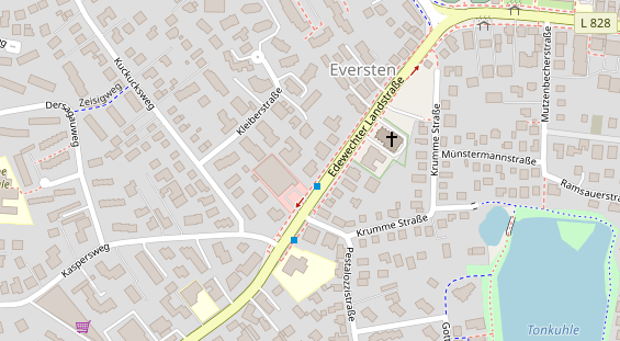 Physiotherapie auf Satellitenbild