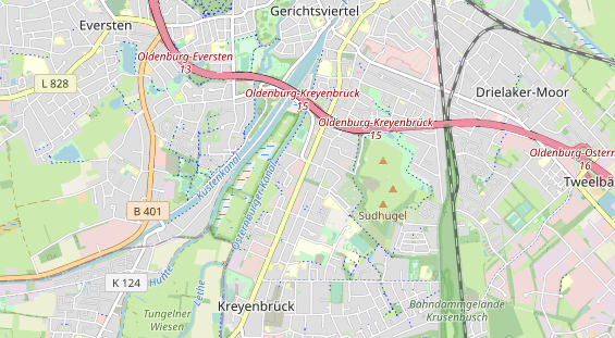 physical therapy on map