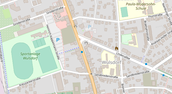 Physiotherapie auf Satellitenbild