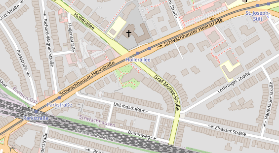 Physiotherapie auf Satellitenbild