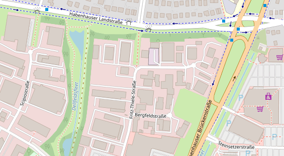 Physiotherapie auf Satellitenbild