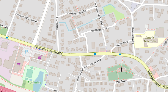 Physiotherapie auf Satellitenbild