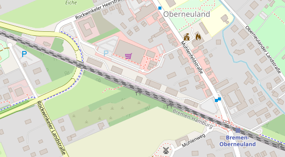 Physiotherapie auf Satellitenbild