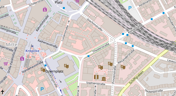 Physiotherapie auf Satellitenbild