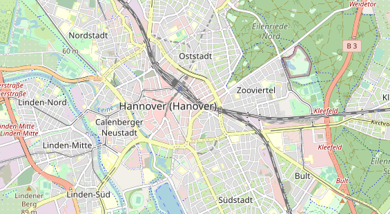 physical therapy on map