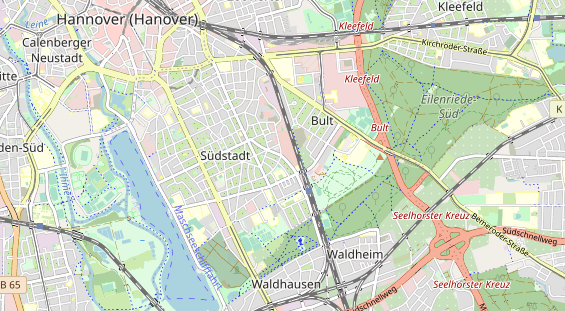 physical therapy on map