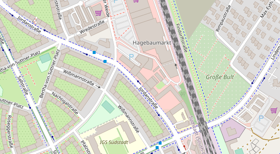 Physiotherapie auf Satellitenbild