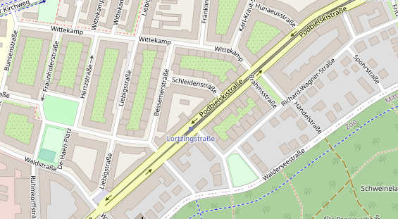 Physiotherapie auf Satellitenbild