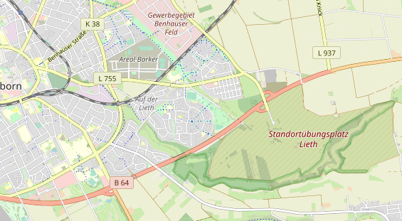 physical therapy on map