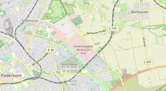 physical therapy on map