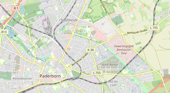 physical therapy on map