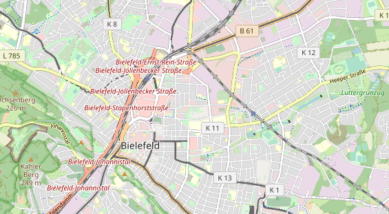 physical therapy on map