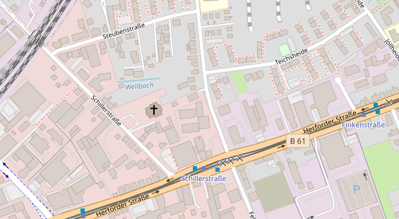 Physiotherapie auf Satellitenbild