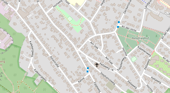 Physiotherapie auf Satellitenbild