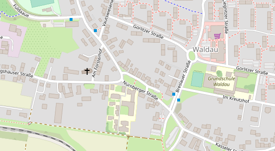 Physiotherapie auf Satellitenbild