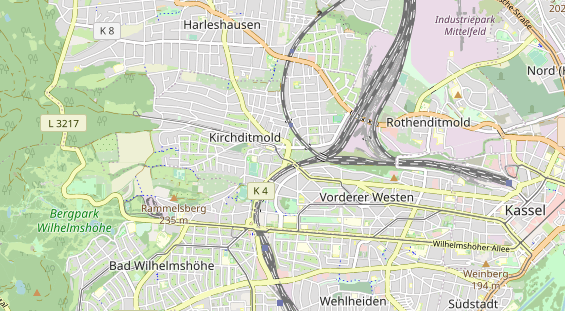 physical therapy on map