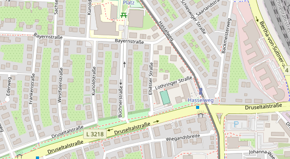 Physiotherapie auf Satellitenbild